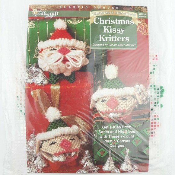Needlecraft Shop Christmas Trimmings Christmas Kissy Kritters Plastic Canvas - Picture 2 of 8